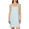 PIECES Pcmaya Strap Short Dress, Angel Falls/Detail:Hydrangea Embroidery Flowers, XS Donna