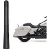 Bingfu Antenna Moto in Fibra di Carbonio Albero Sostituzione 12 cm Compatibile con Touring Street Road Glide Fat Boy Electra Glide Tour Ultra Classic