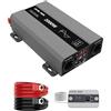 DATOUBOSS Inverter 12v 220v/230v Onda Pura 2000w, Inverter Onda Pura 2000w, Convertitore 12v 220v, Con Presa AC e Porta USB 3A Per Casa, Camper, Camion (SAK-12v2000w)