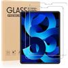 Olgary 2 Pezzi, Vetro Temperato per iPad Air 5/4 Generazione 10,9 2022/2020, 9H Durezza HD Trasparente Pellicola Prottetiva, Anti Graffio, Anti-Impronte, Senza Bolle Protezione Schermo