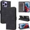 MOJIA Cover per Oukitel C69 / C69 Pro, Custodia Flip Portafoglio per Telefono con Supporto e Slot per Schede, PU Custodia Con Funzione Antifurto RFID. Nero