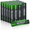 BEVIGOR 24 Batterie Ricaricabili AAA, Batterie NiMH AAA Ad Alta Capacità, Precariate