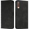 KOUYI Cover per Samsung Galaxy A7 2018 / A750, Custodia Portafoglio,Cover Libro,Pelle Flip/Folio Case con [Funzione di Supporto] [3-Scheda Slot] [Magnetica] Antiurto (Nero)