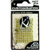 HOTFIX Hot Fix Moda Strass Rotondo, Acrilico, Verde, 6 mm, Pezzi