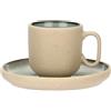 ROSE & TULIPANI MILANO Rose&Tulipani - Tazza Caffè Ceruleo in gres, capacità 90 ml, collezione Arpeggio