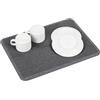 Wenko Tappeto drenante MOD. Damon Asciugatura Rapida diatomite 40x30 cm Accessori Cucina Assorbente con Piedini Silicone e Carta vetrata Grigio