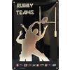 I&S / Les collections rétro IETS19110RBM - Targa in metallo goffrato, 30 x 20 cm, motivo: Rugby World Nations - Desing i&s con licenza ufficiale e/o design esclusivo