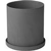 Blomus -Nona 66517 - Vaso per erbe aromatiche, taglia L, delicato grigio
