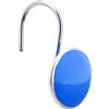 Amazon Basics - Ganci per tenda da doccia, a forma di bottone, colore blu, 12 Unità