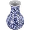 J. Kersten BV Vaso in ceramica blu, 7 x 7 x 12,5 cm.