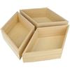 Artemio 3 vassoi in Legno per Decorare Diamante, Legno, 26,5 x 5 x 23 cm