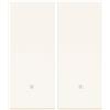 VIMAR 30008.B LINEA Pulsante 1P NO 10 A 250 V~ allineato illuminabile, tasto sostituibile, 1 pezzo, bianco (Confezione da 2)