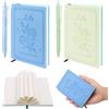 HOCUCHELAND 2 Pezzi Taccuino A6, 192 Pagine Design Goffrato Taccuino Tascabile con 2 Penne Neutre, 14,5 x 8,5 cm Quadernino Piccolo con Portapenne, Quaderni A6 per la Scuola, il Lavoro e i Viaggi