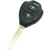 BROVACS - Chiave di ricambio compatibile con TOYOTA Corolla RAV4 Hilux Avalon, custodia per telecomando senza chiave a 2 pulsanti PG404