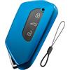 Teenpull VW Golf 8, ID.4, ID.3, Golf R, Golf GTI, custodia per chiave auto per Skoda Octavia 4 IV Enyaq iV, Seat Leon MK4 Cupra Leon Tarraco Ateca, accessori per auto (A-Blu)