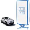 TOOMUME Cover Chiave, Guscio Chiave Carta Adatto per Renault Scenic 4 Megane Talisman Koleos Kadjar Clio Captur Espace Zoe Arkana Dacia Duster, Custodia Chiavi Telecomando Copri Chiavi - Smart Key