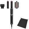 Shark FLEXSTYLE Styler e Asciugacapelli 3 en 1, con Arricciacapelli, Spazzola Ovale Volumizzante, Concentratore e Custodia da Viaggio, Senza Danni da Calore, Nero/Oro Rosa, HD424EU