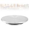 Ysislybin Tornio per Ceramica, 30cm Giradischi per Argilla Artigianale in Alluminio Strumenti Fai da Te Per Argilla Giradischi in Ceramica per Torte A Doppia Faccia Per Modelli di Sculture Decorazione di Torte
