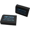 Dot.Foto 2 x Dot.Foto LP-E12 Premium Alta Capacità 7.2v / 1000mAh Batteria Ricaricabile per Canon EOS-M, M2, M10, M50, M50 Mark II, M100, M200, 100D / PowerShot SX70 HS