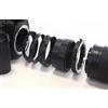 Generic TUBI TUBO DI PROLUNGA SET 5 PEZZI COMPATIBILE CON SONY NEX E-MOUNT compatibile 100% ATTACCO E IN METALLO NERO