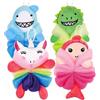 JNAWA 4 luffe da bagno animali per bambini cartone animato sirena squalo unicorno palla da bagno bambini scrub corpo netto asciugamano zucca spugna doccia lavaggio esfoliante