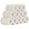 SEADESKY 12 Rotoli Benda Coesiva Elastica Bendaggio Autoadesivo 7,5cm x 4,5m Fasciatura Adesiva Salvapelle Sport Nastro Bendaggio Sportivo per Mani, Piedi, Ginocchia, Braccia (Bianco)