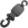 ABYSSTAR Unisex - Adulto Mini Retrattore Retrattore Nero 35 cm