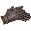 Riders Trend - Guanti da Equitazione in Pelle Fodera Calda Super, Uomo, Warm Lining Super, Chocolate Brown/Tan