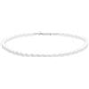 Tamaris Anklet - Elegante cavigliera in acciaio inox lucido - argento - collana di perle di vetro regolabile fino a 25 cm - impermeabile e delicato sulla pelle