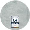 andiamo Tappeto Arezzo per soggiorno, sala da pranzo, facile da pulire, elegante, comodo, tinta unita, 67 cm, rotondo, grigio
