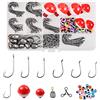 OROOTL Kit Ami da Pesca, Galleggianti, Girelle, Moschettoni, Piombini, 196 pezzi. Attrezzatura da Pesca di Base, Accessori, Terminali per Pesca al Siluro, Trota, Persico, Panfish. Regalo per Principianti.