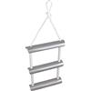 GATE 14 GATE14® Scaletta di Corda, Biscaglina per Barca con 3 Gradini in Plastica 87 x 30 cm