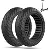 ECOVELO 2 Ruote Monopattino 10x2.125 Pneumatici Solidi per Monopattino Gomme Piene Anti Puntura da 10 Pollici Tubeless (Nero)