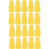 cyclingcolors 20x Cappucci delle valvole cappuccio valvola pneumatici Bici MTB Corsa Presta Plastica, giallo