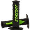 Circuit Equipment - Manopole Electra Racing - sistema lock-on, controllo preciso e polimero confortevole - moto off-road e dual-sport - nero/verde
