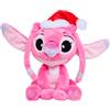 Simba Angelo peluche 25 cm, personaggio Disney Lilo & Stitch, con cappello di Babbo Natale, speciale Natale, licenza ufficiale Disney, adatto per tutte le età (6315870643)