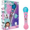 Lexibook, La casa delle Bambole di Gabby, Microfono Luminoso per Bambini, Giocattolo Musicale, Altoparlante Integrato, Effetti Luminosi, Melodie Demo Incluse, Rosa/Blu, MIC80GDHLXB