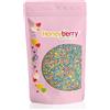 Honeyberry Zuccherini Decorativi per Dolci Naturali e Commestibili, 200g - Codette di Zucchero Colorate Perfette per Decorare Torte, Biscotti e Dessert - Prodotto nell'UE - (Vermicelli Pastello)