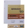 Unipapel | Ricambio di carta riciclata A5 | 100 fogli a quadretti 4x4 | Con margine | Carta super resistente | PaperClass90g