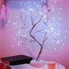 WIYETY Albero di luci a LED, 108 LED a forma di albero, luce bianca, luci a LED con rami regolabili, luce decorativa per albero decorativo illuminato, luci per interni (alimentate tramite USB/a