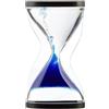 PIZZACRAFT Clessidra a Sabbia 10 Minuti con Effetto Anti-Gravità - Timer Sensoriale Premium, Sabbia Mobile per Decorazione Vintage da Scrivania, Aiuto Concentrazione per Adulti e Bambini(Blue)