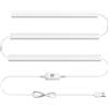 CHNMALITAI Lampada da incasso a LED USB da 5 V, 3 pezzi, 30 cm, colore bianco, con interruttore touch dimmer per illuminazione a LED