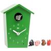 KOOKOO AnimalHouse verde orologio cucù orologio da parete con 5 animali della fattoria registrazione naturali design moderno