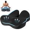 JABNOW Cuscino Sedia Ufficio, Cuscino Coccige Ortopedico,Cuscino Ergonomico Sedia Ufficio, Cuscino Memory Foam Sedia, Ortopedico per Alleviare la Pressione di Coccige, Sciatica, per Auto Ufficio e Sedia