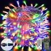btfarm Luci Albero di Natale con Telecomando, 30M 300 LED Luci di Natale da Esterno ed Interno Timer, 8 Modalità Impermeabile Catena Luminosa Natalizia Decor per Giardino, Casa, Multicolore