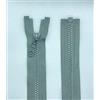 LIL YKK - Cerniera lampo con denti in plastica n. 5, misura media, divisibile, 014, 45 cm, colore: grigio