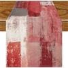 Jayusaror Runner Tavola Moderno Rosso Runner da Tavolo Decorazione Primaverile Retrò Boho 40 x 100 cm Centro Tavola Moderno Decorazione Centrotavola Invernale Autunnale da Interno