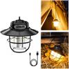 YZYOE Luce di campeggio esterna ricaricabile LED, Mini luce di emergenza portatile della tenda, Nuovo Cavallo Lampada a 4 velocità Modalità bianca e calda luci, ambra e luci bianca calda.
