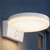 Miratic Applique da Esterno con Sensore di Movimento PIR 4000K LED Bianco Neutro 15W 1300lm Lampada da Esterno Ideale per Terrazza Balcone Giardino IP65 (bianco)