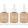Catrice Cosmetics Catrice Nude Drop Tinted Siero Foundation, n. 030C, Nude, a lunga durata, opacizzante, naturale, per pelli sensibili, vegano, senza olio, senza profumo, senza alcool, confezione da 3 (3 x 30 ml)